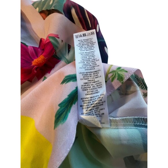 NEW ASOS‎ Strappy Botanical Mini Dress Short Lightweight Flowy Multicolor 12 P - Picture 5 of 16